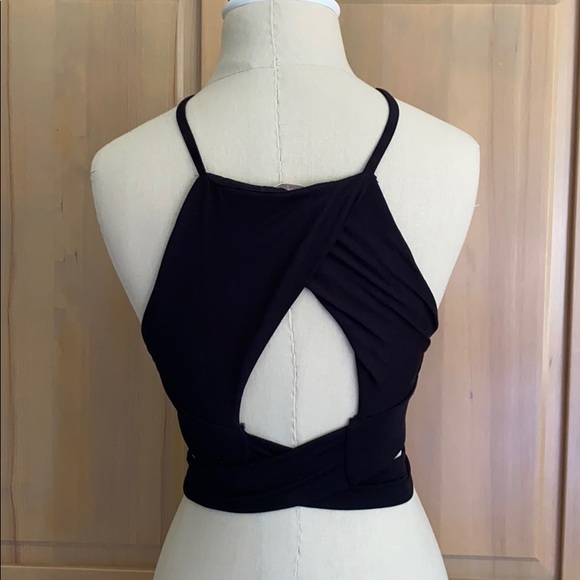 NWOT Cropped Wrap Top - Picture 2 of 3